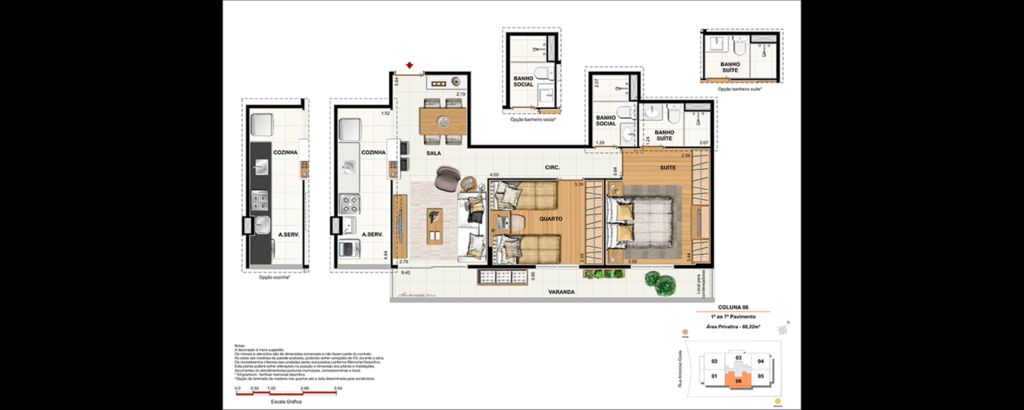 Apartamento à venda com 2 quartos, 67m² - Foto 16