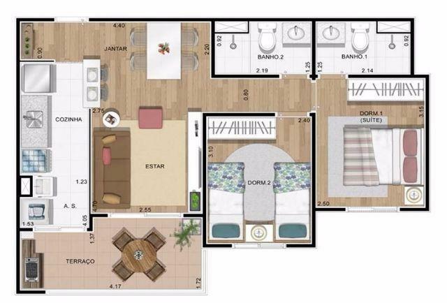 Apartamento para alugar com 2 quartos, 57m² - Foto 16