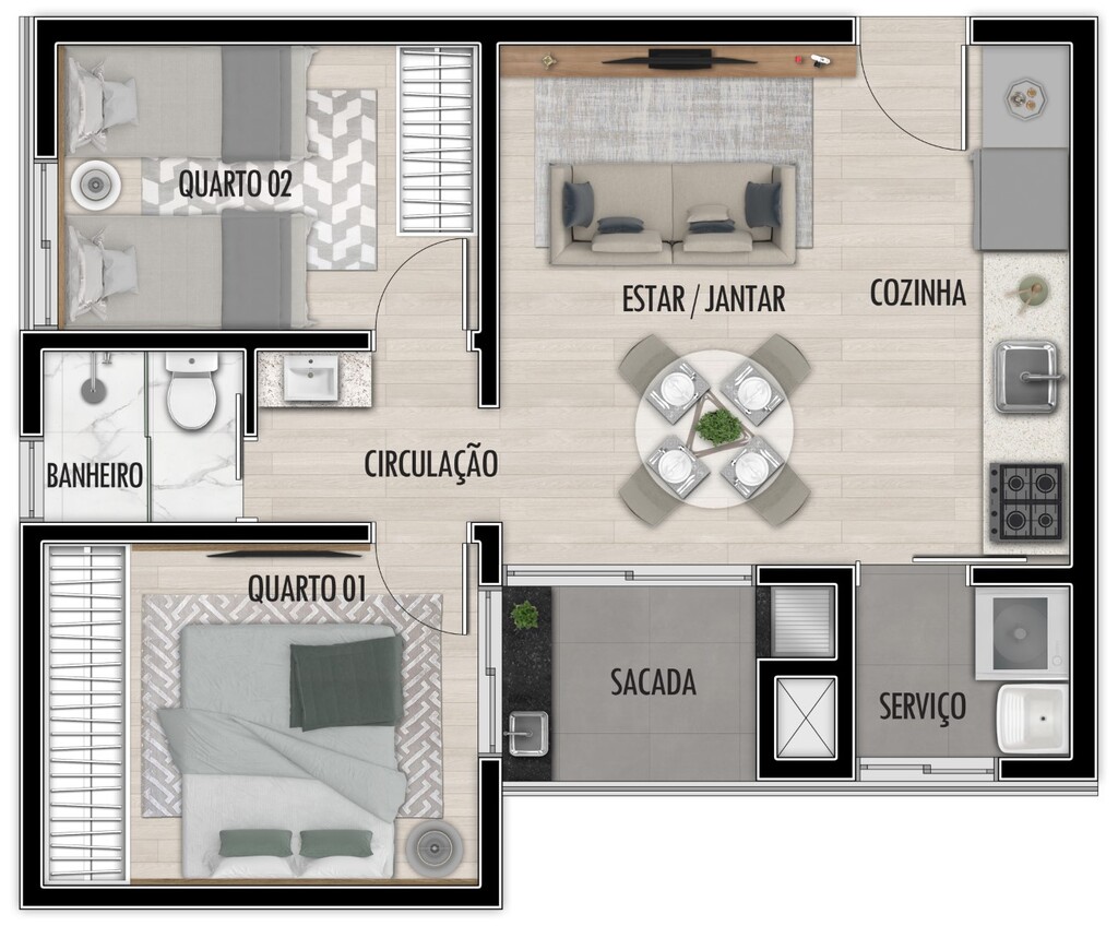 Apartamento à venda com 2 quartos, 4334m² - Foto 25