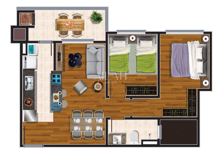 Apartamento à venda com 2 quartos, 54m² - Foto 5