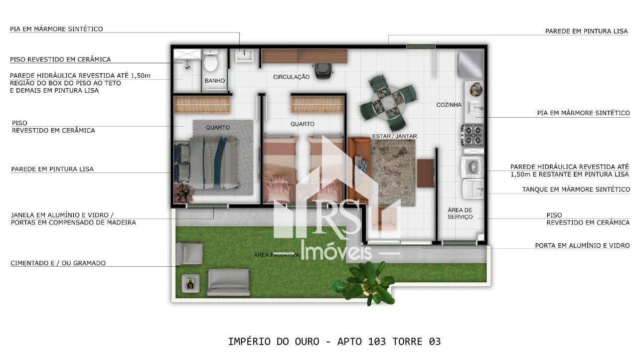 Apartamento à venda com 2 quartos, 43m² - Foto 92