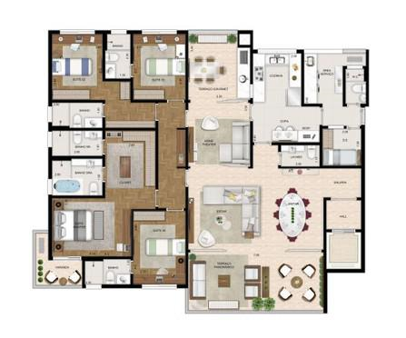 Apartamento à venda com 4 quartos, 221m² - Foto 8