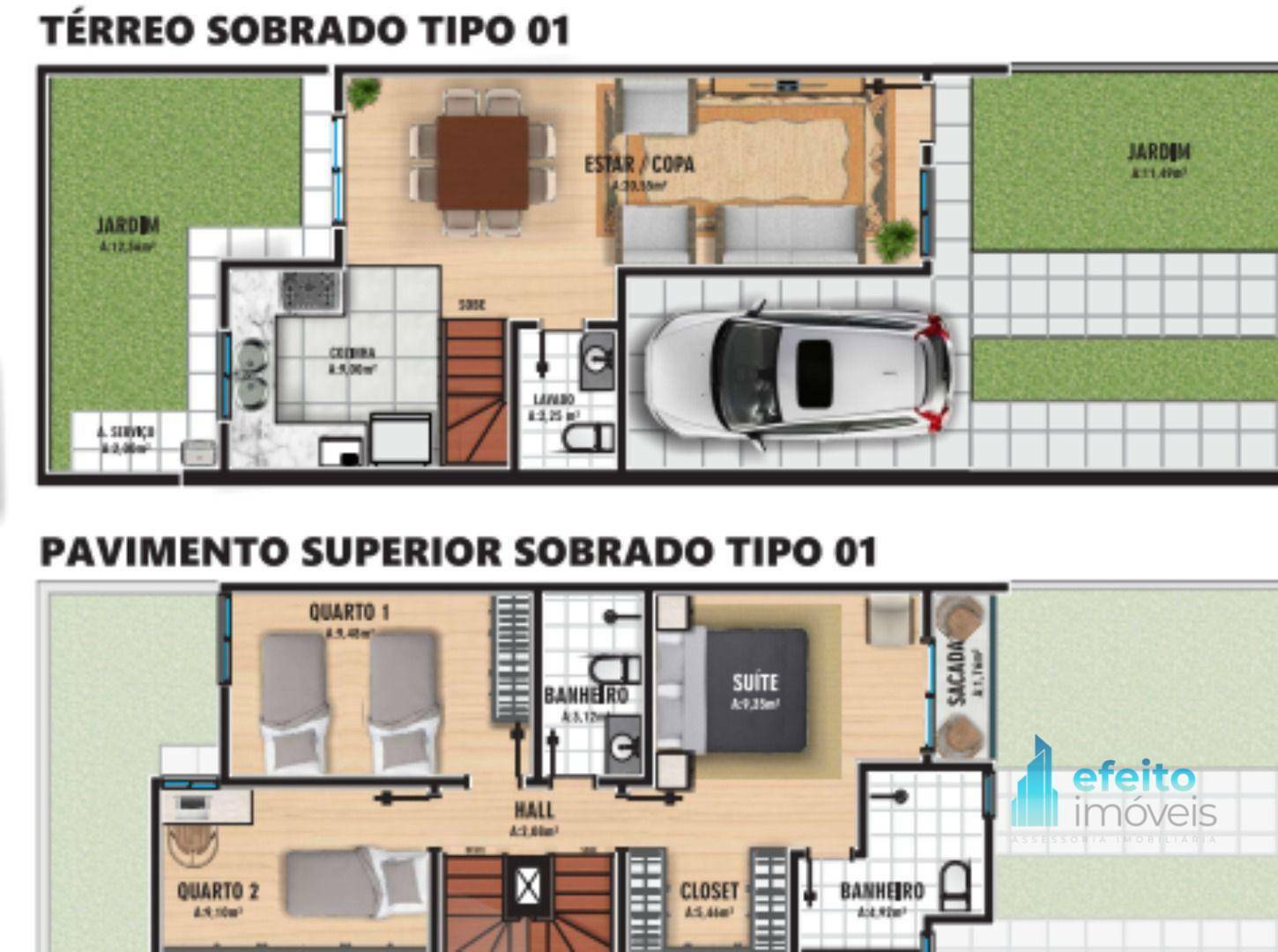 Sobrado à venda com 3 quartos, 120m² - Foto 2