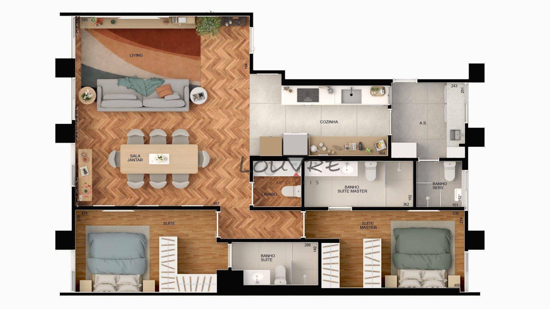 Apartamento à venda com 2 quartos, 115m² - Foto 4