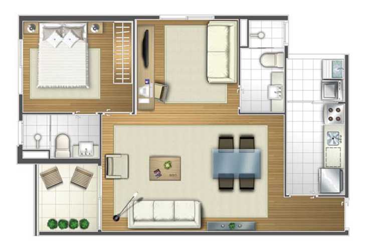 Apartamento à venda com 1 quarto, 57m² - Foto 9