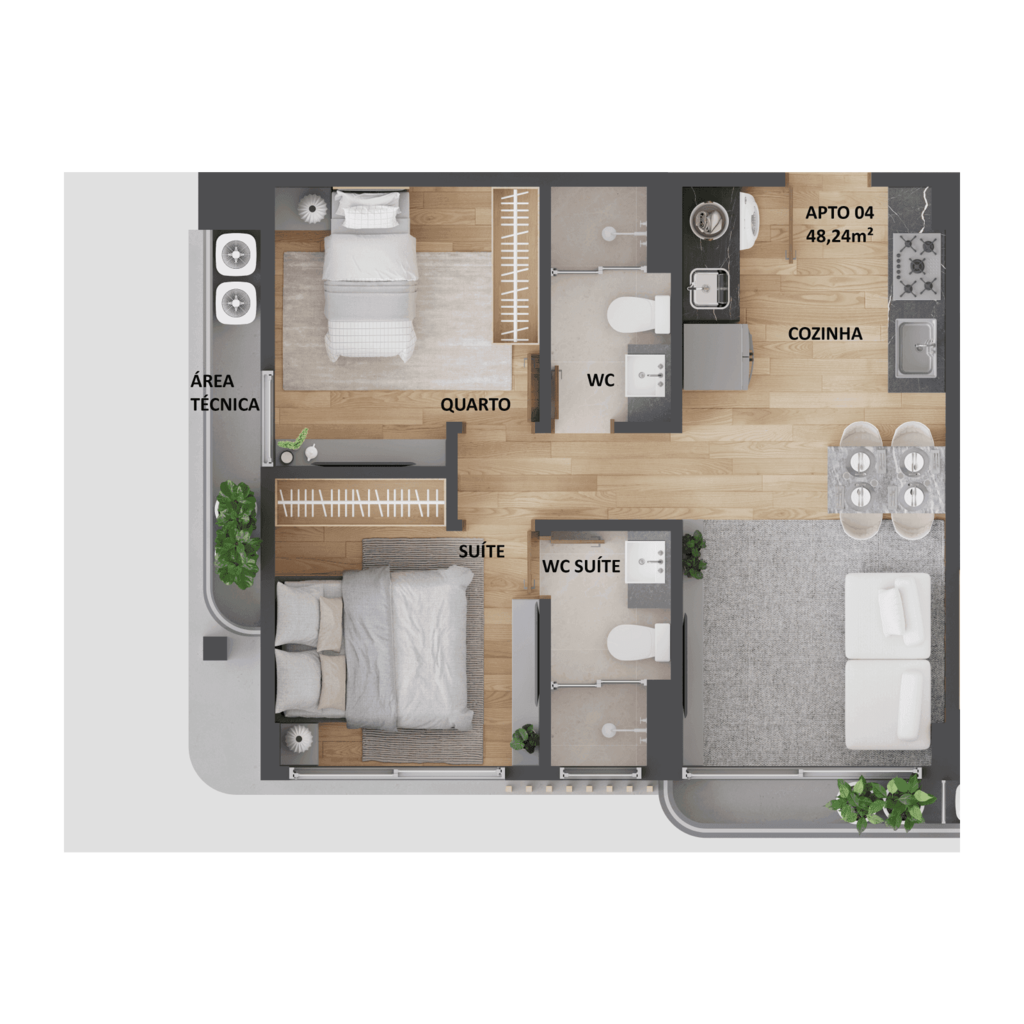 Apartamento à venda com 2 quartos, 50m² - Foto 18