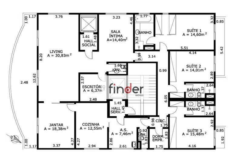 Apartamento à venda com 4 quartos, 205m² - Foto 23