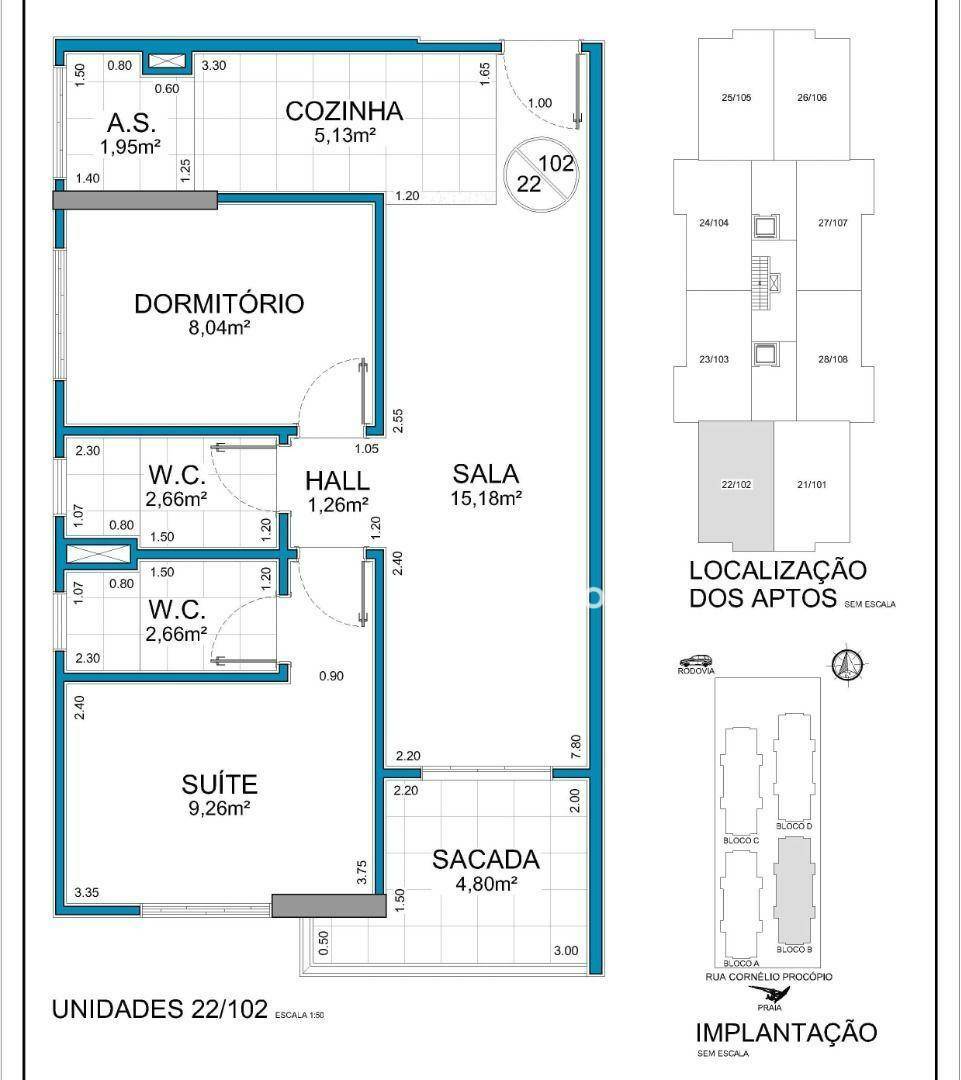 Apartamento à venda com 2 quartos, 60m² - Foto 15