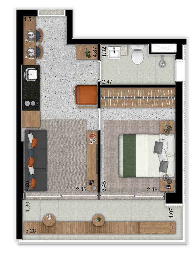 Apartamento à venda com 1 quarto, 2565m² - Foto 29