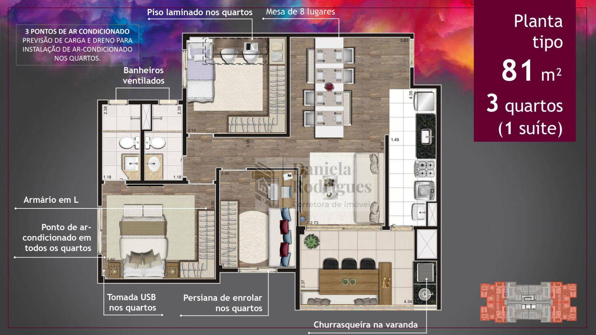 Apartamento à venda com 3 quartos, 82m² - Foto 33