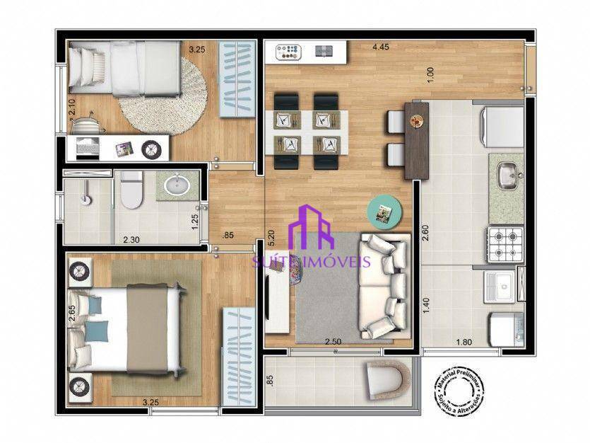 Apartamento à venda com 2 quartos, 50m² - Foto 19