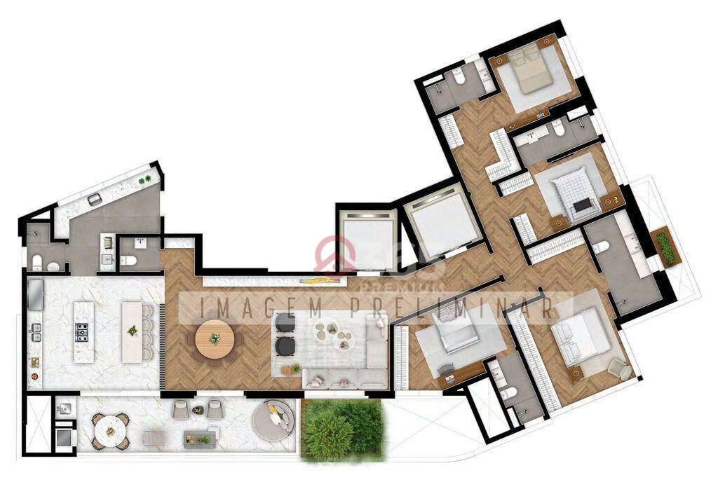 Apartamento à venda com 3 quartos, 164m² - Foto 16