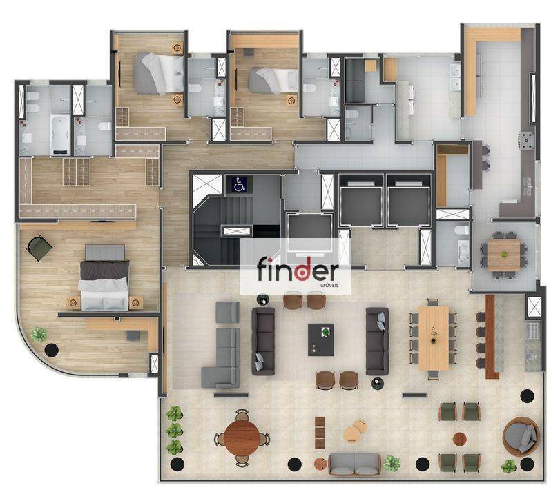 Apartamento à venda com 4 quartos, 374m² - Foto 22