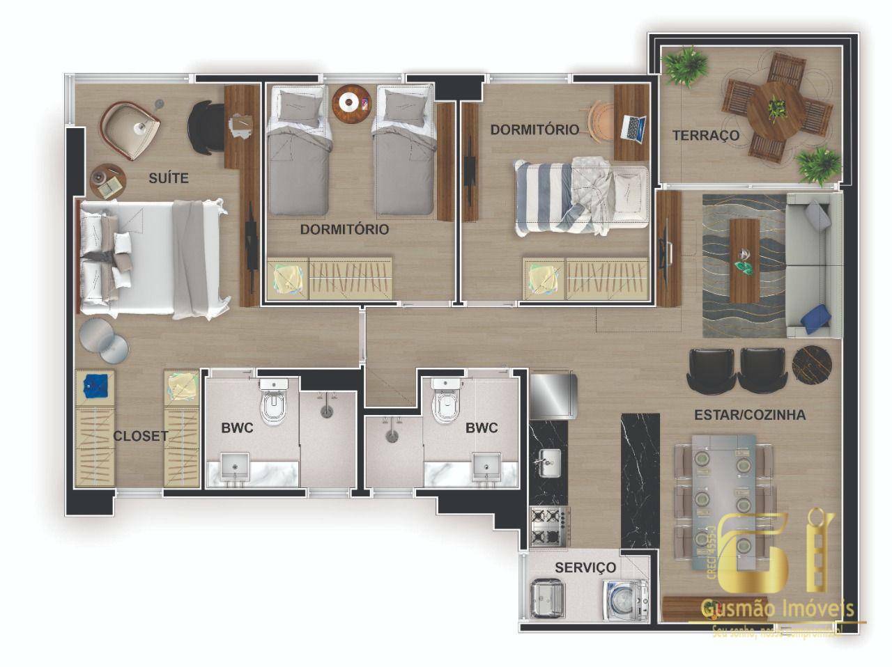 Apartamento à venda com 3 quartos, 79m² - Foto 18