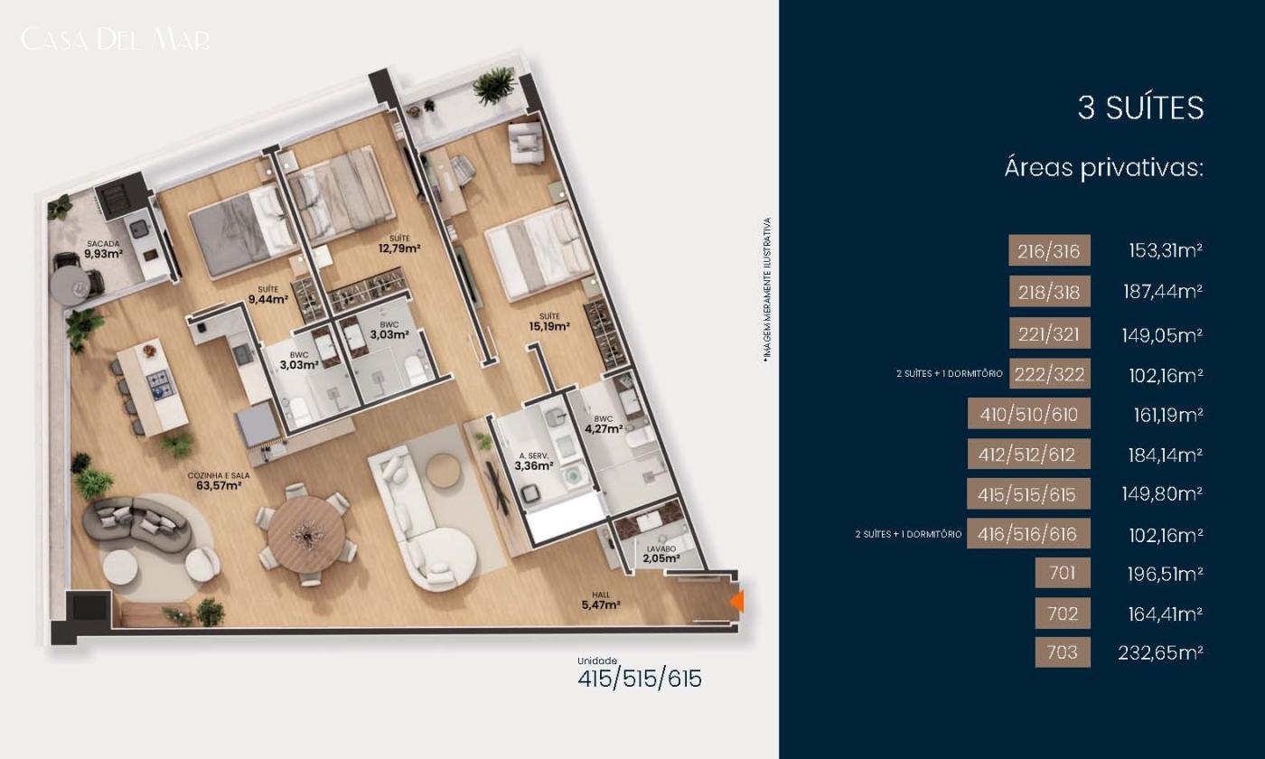 Apartamento à venda com 3 quartos, 166m² - Foto 21