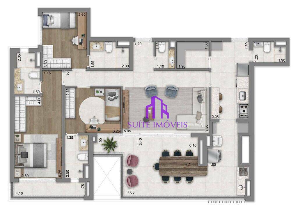 Apartamento à venda com 3 quartos, 138m² - Foto 22