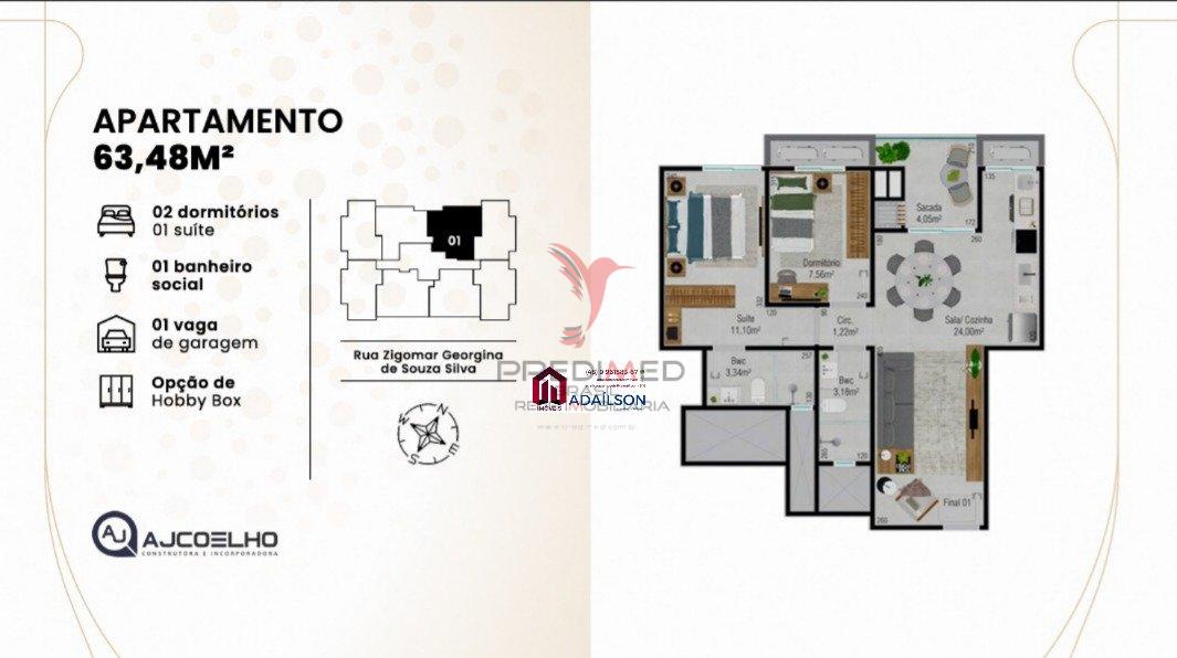 Apartamento à venda com 2 quartos, 55m² - Foto 22