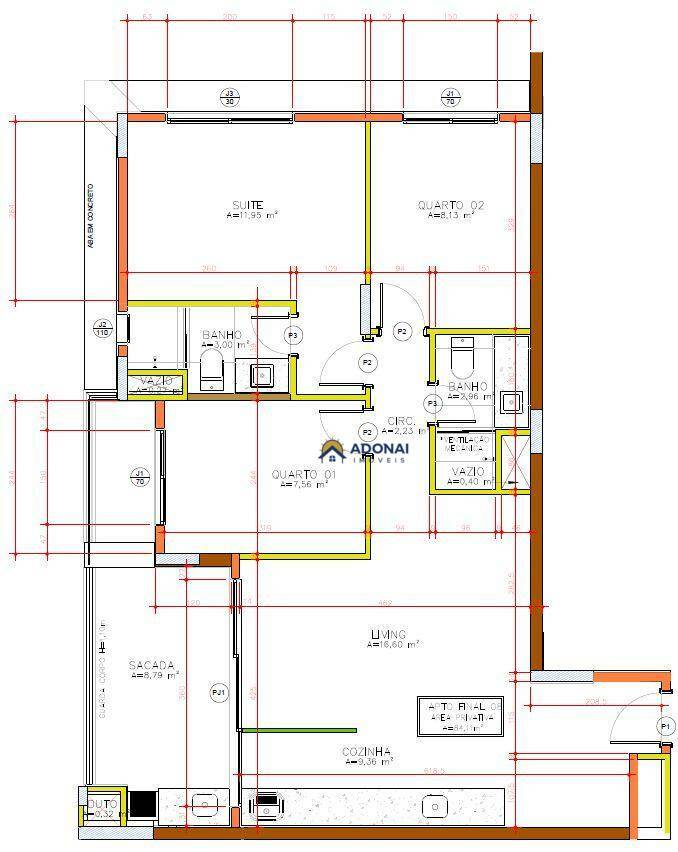 Apartamento, 3 quartos, 122 m² - Foto 3