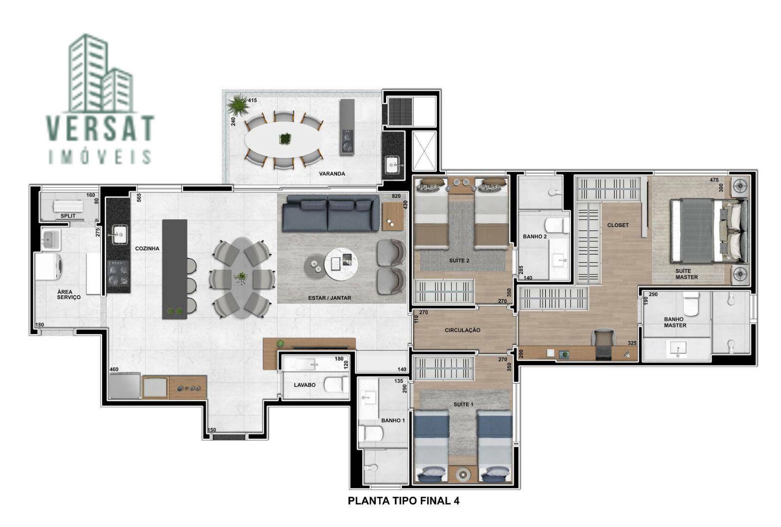 Apartamento à venda com 3 quartos, 138m² - Foto 6