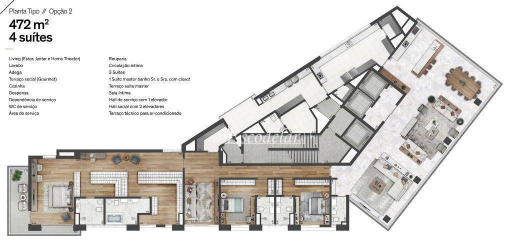 Apartamento à venda com 4 quartos, 472m² - Foto 12