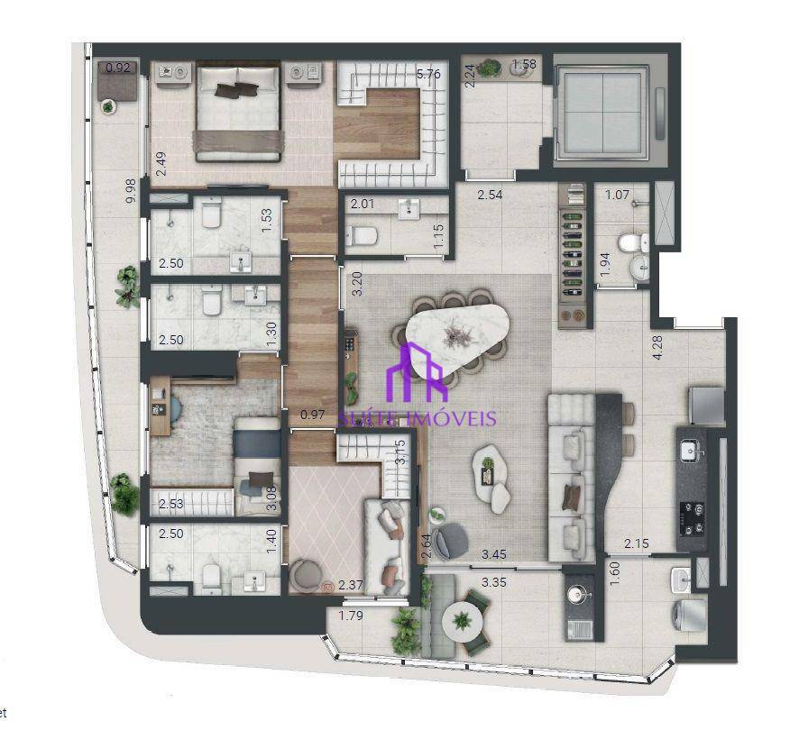 Apartamento à venda com 3 quartos, 106m² - Foto 35