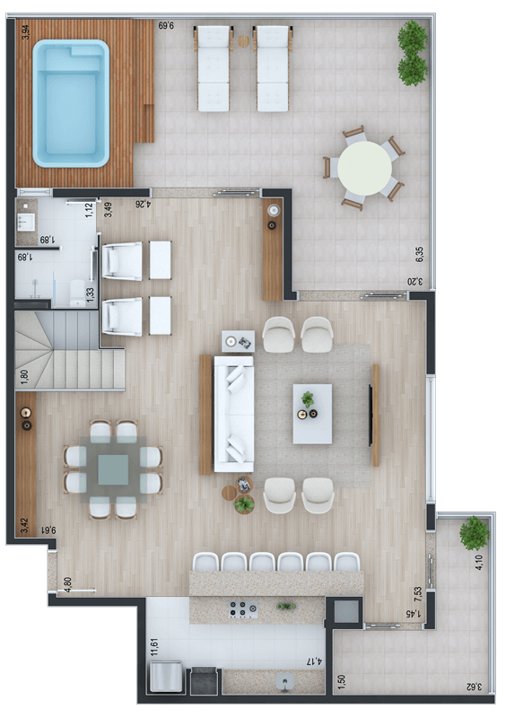 Apartamento à venda com 3 quartos, 14307m² - Foto 54