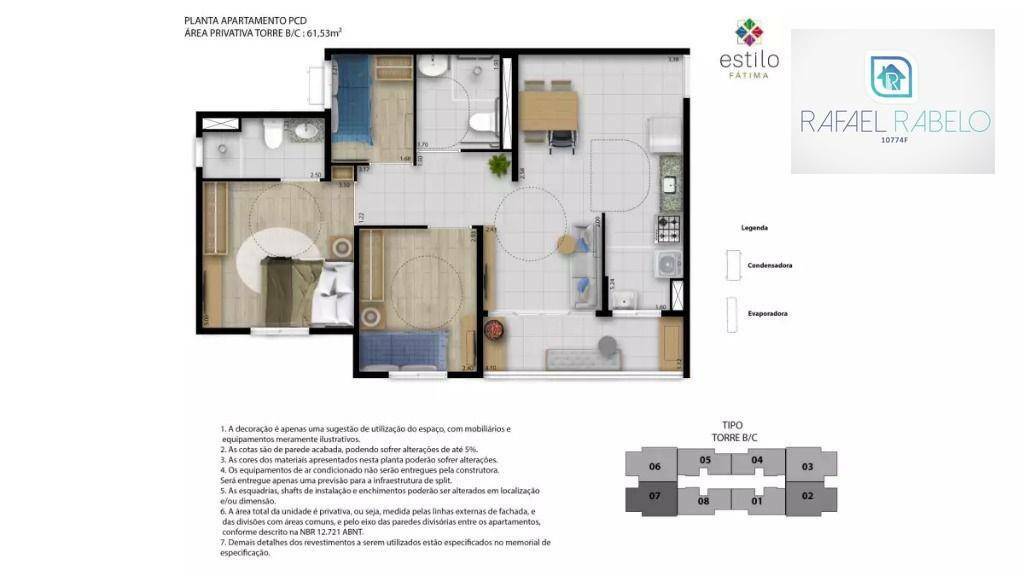 Apartamento à venda com 3 quartos, 61m² - Foto 26