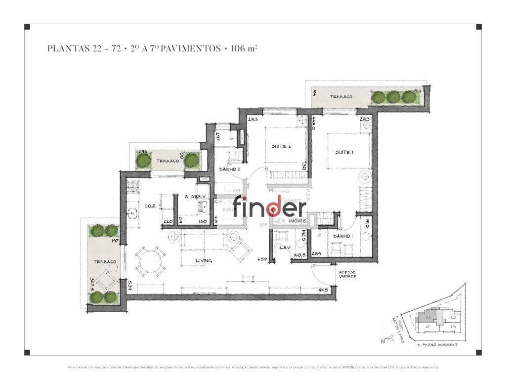 Apartamento à venda com 2 quartos, 100m² - Foto 56