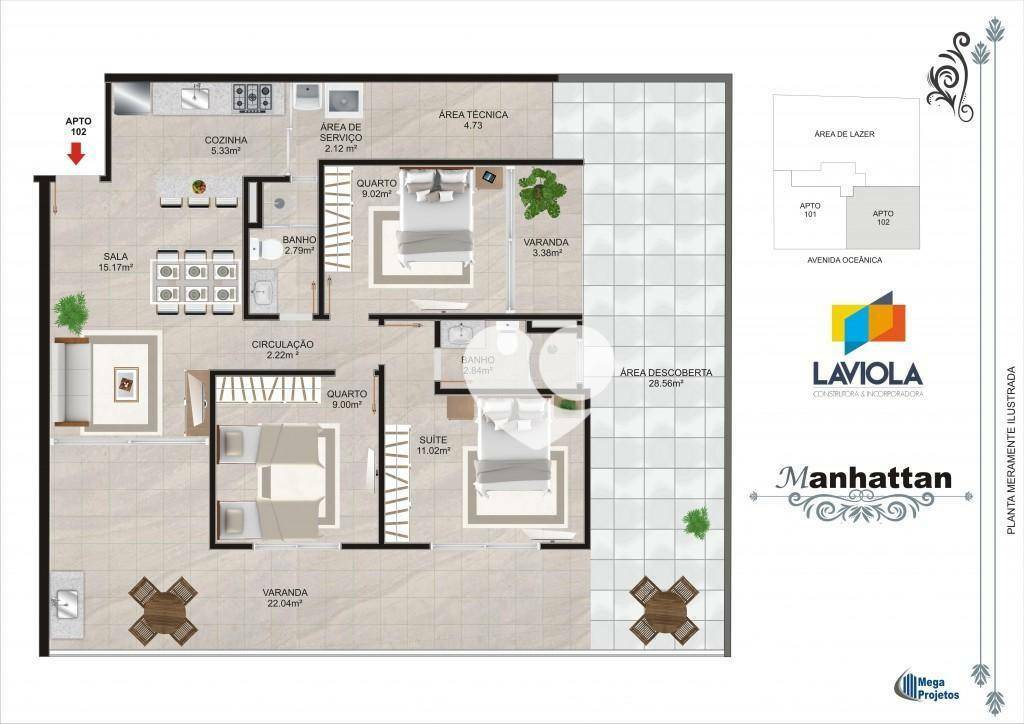 Cobertura à venda e aluguel com 4 quartos, 198m² - Foto 35