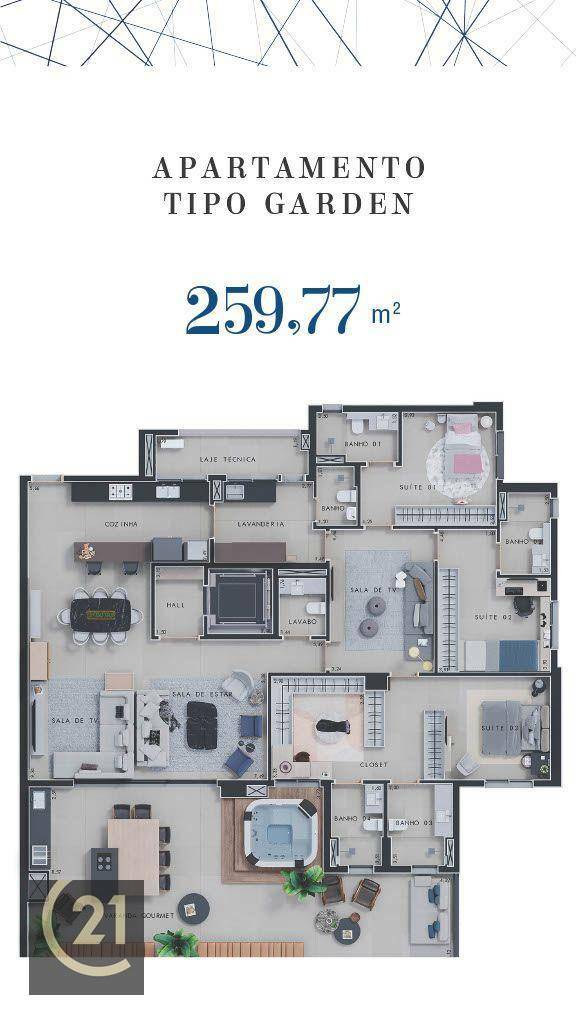 Apartamento à venda com 4 quartos, 227m² - Foto 62