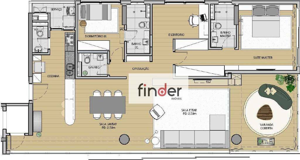 Apartamento à venda com 2 quartos, 145m² - Foto 9