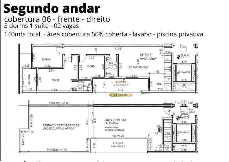 Cobertura à venda com 3 quartos, 140m² - Foto 15