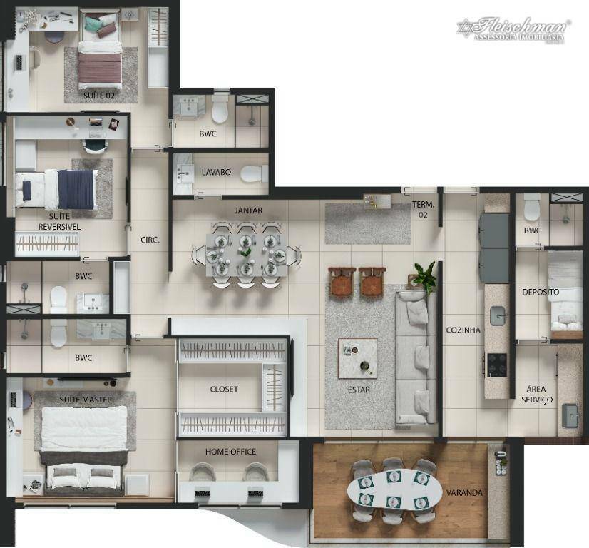 Apartamento à venda com 4 quartos, 131m² - Foto 40