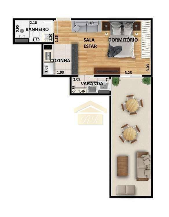 Apartamento à venda com 1 quarto, 28m² - Foto 18