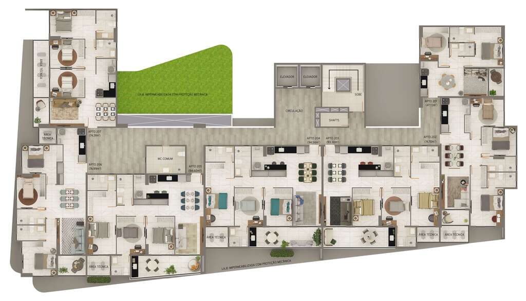 Apartamento à venda com 3 quartos, 7616m² - Foto 20