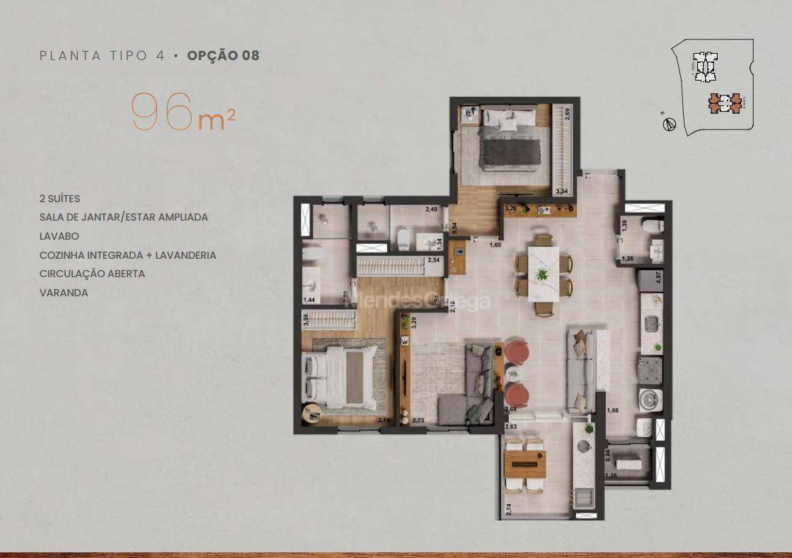 Apartamento à venda com 2 quartos, 67m² - Foto 29