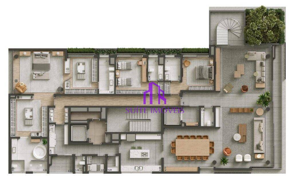 Apartamento à venda com 4 quartos, 398m² - Foto 16