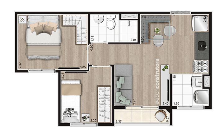 Apartamento à venda com 2 quartos, 37m² - Foto 42