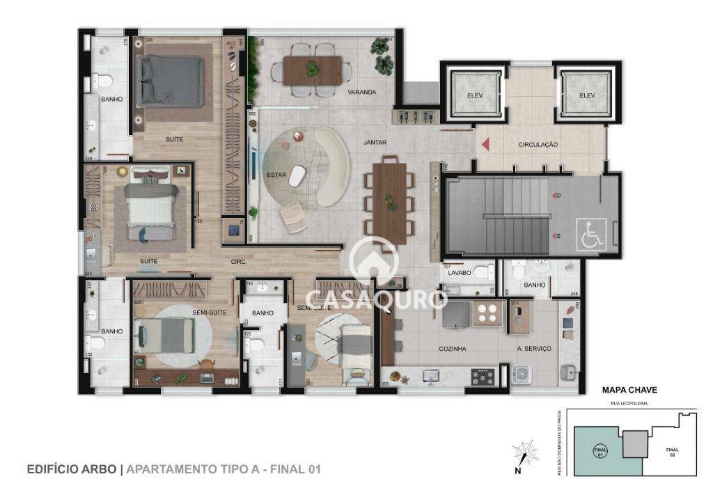 Apartamento à venda com 4 quartos, 134m² - Foto 21