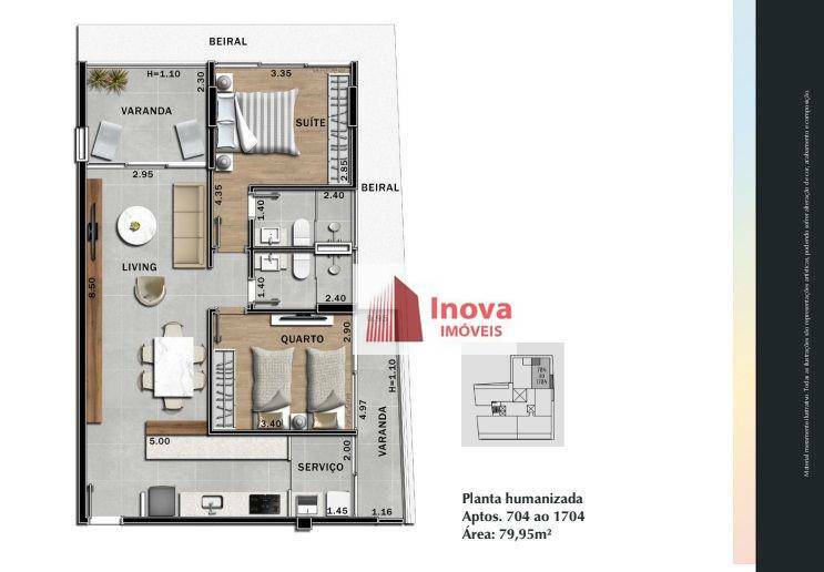 Apartamento à venda com 2 quartos, 74m² - Foto 21