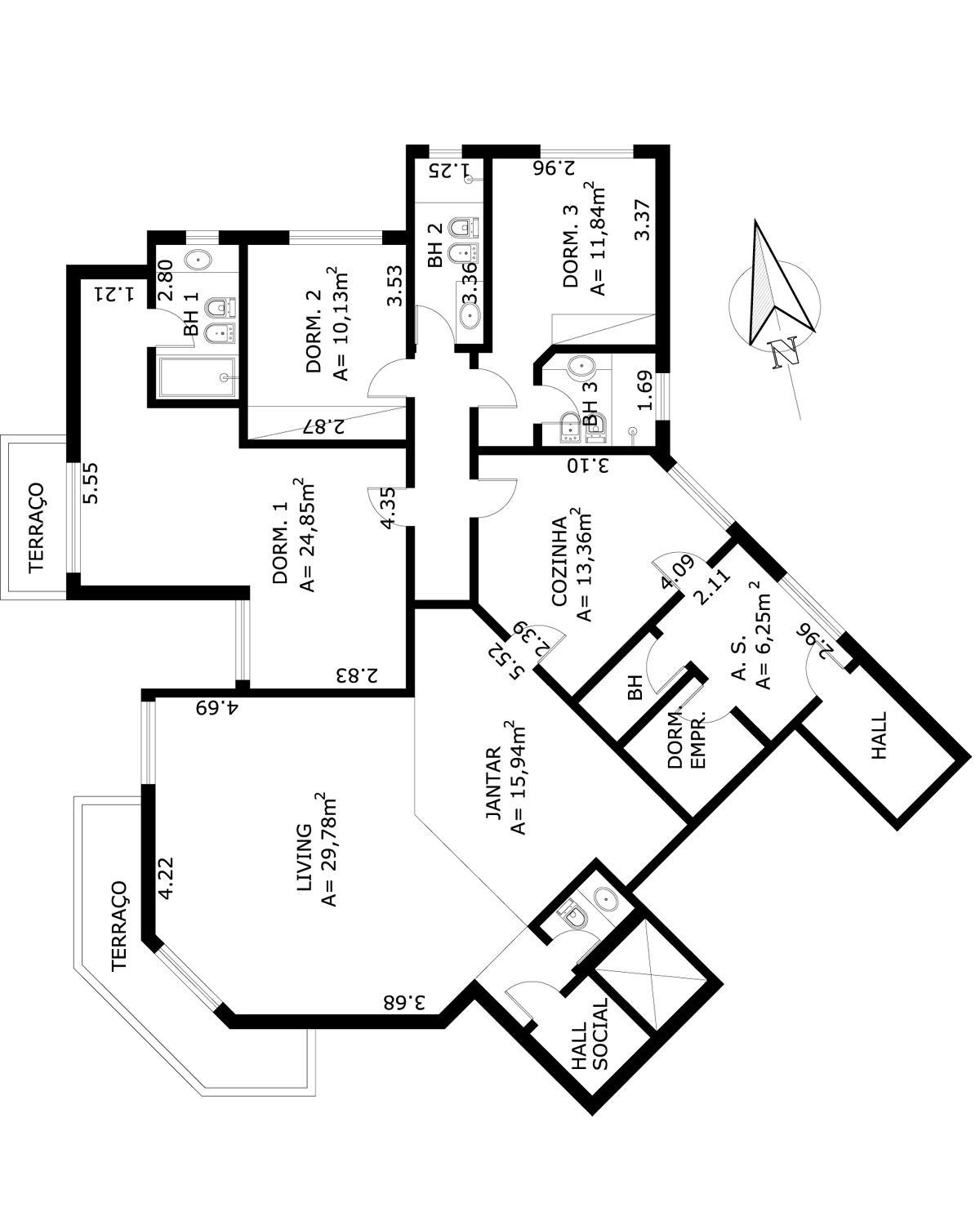 Apartamento à venda com 4 quartos, 170m² - Foto 4