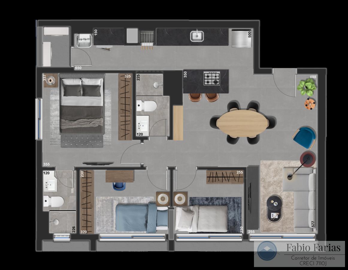 Apartamento à venda com 3 quartos, 77m² - Foto 7