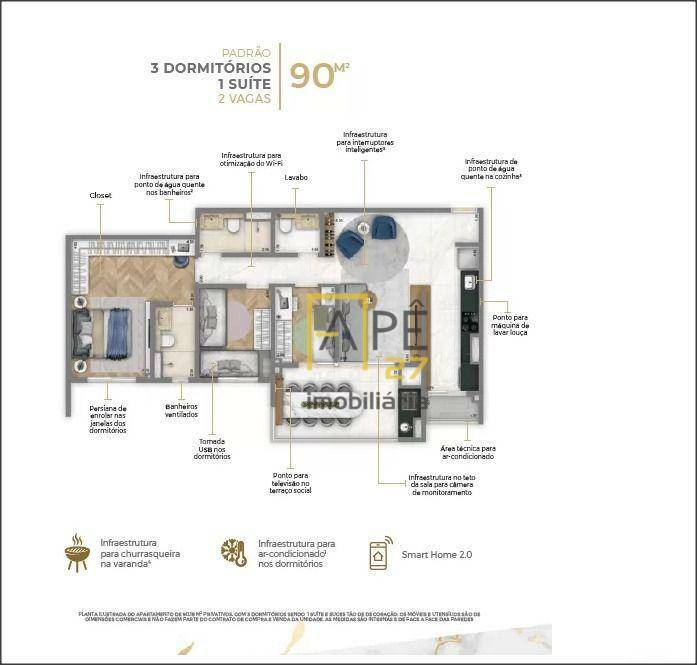 Apartamento à venda com 2 quartos, 74m² - Foto 21