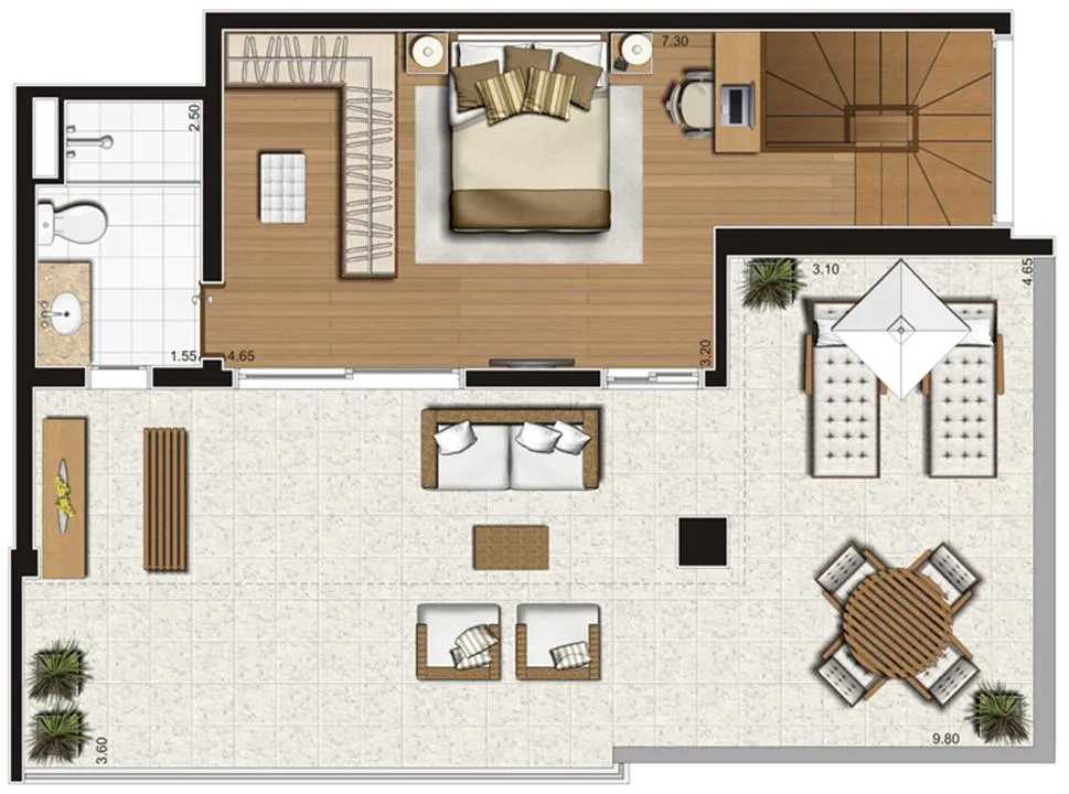 Apartamento à venda com 2 quartos, 138m² - Foto 4