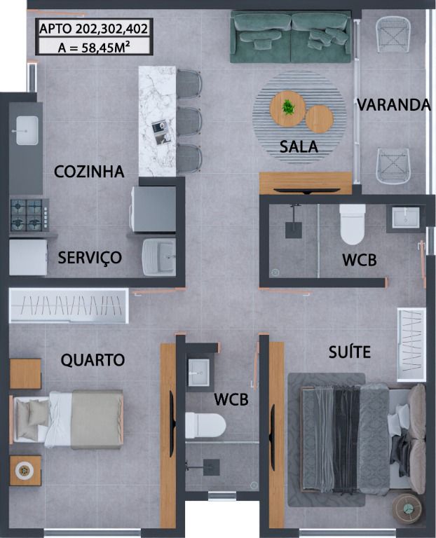 Apartamento à venda com 2 quartos, 54m² - Foto 24