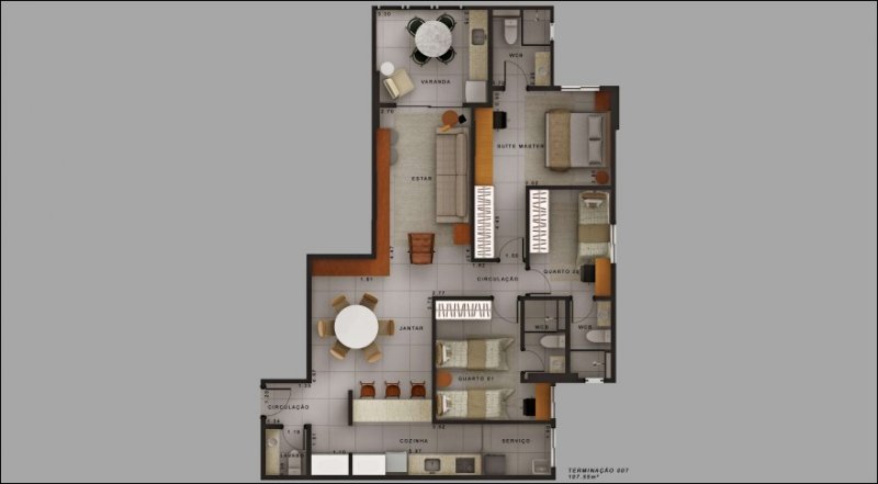 Apartamento à venda com 3 quartos, 110m² - Foto 12