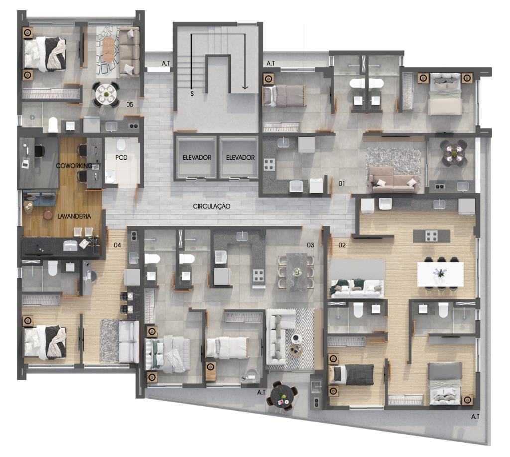 Apartamento à venda com 2 quartos, 717m² - Foto 15