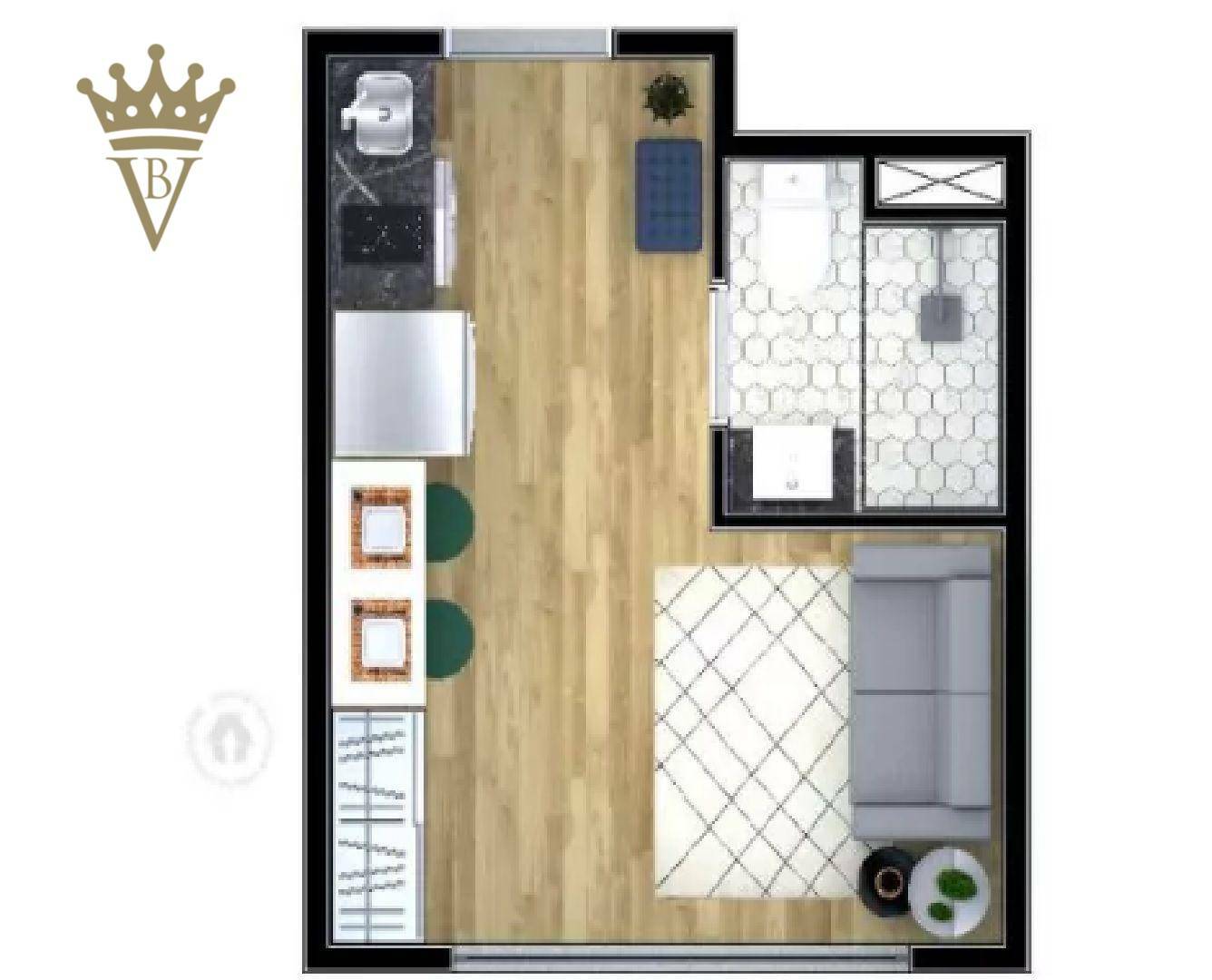 Kitnet e Studio à venda com 1 quarto, 17m² - Foto 18