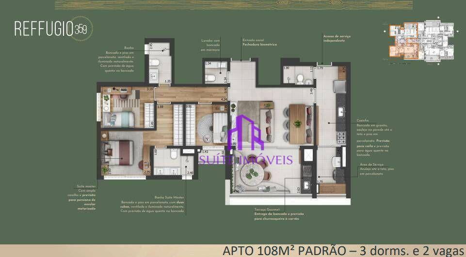 Apartamento à venda com 3 quartos, 150m² - Foto 9