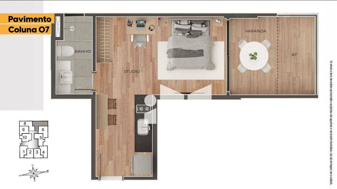 Apartamento à venda com 1 quarto, 30m² - Foto 25